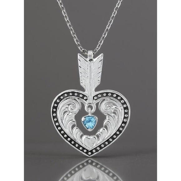 Montana Silversmiths Shot in the Heart Big Sky Arrow Necklace MSRP $60 - NEW - Picture 10 of 12